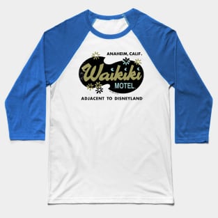 Vintage Retro Waikiki Motel Anaheim Baseball T-Shirt